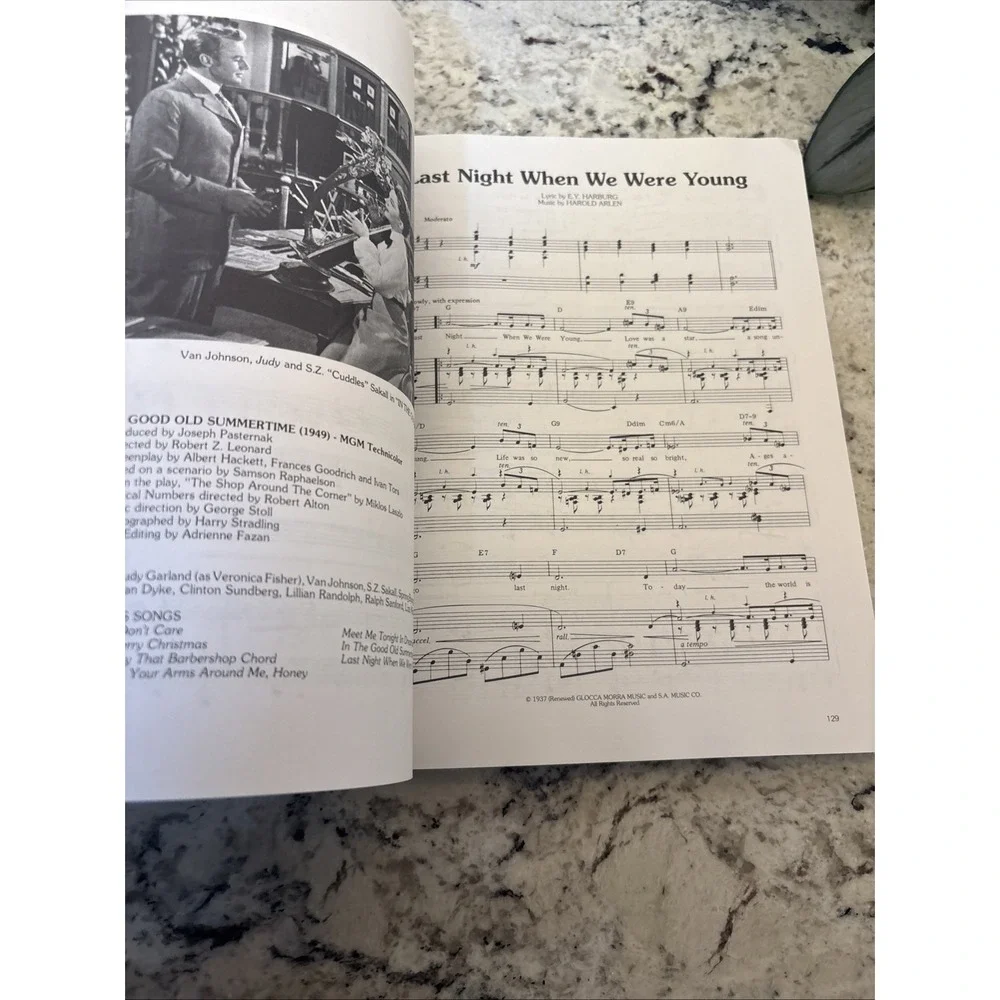 The Judy Garland Souvenir‎ Songbook Piano/Vocal/Guitar